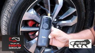 Qubo Smart Tyre Inflator for Car &amp; Bike | 150 PSI | 2000 mAh Battery | Digital Display | LED Light |