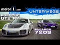 Porsche 911 GT2 RS vs. McLaren 720S | UNTERWEGS mit Daniel Hohmeyer