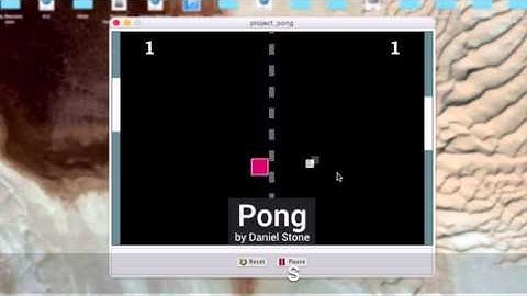 Project Pong - Greenfoot Game