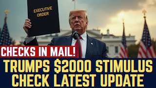 Checks In Mail Trumps 2000 Stimulus Check Latest Update Trump Reveals Timeline