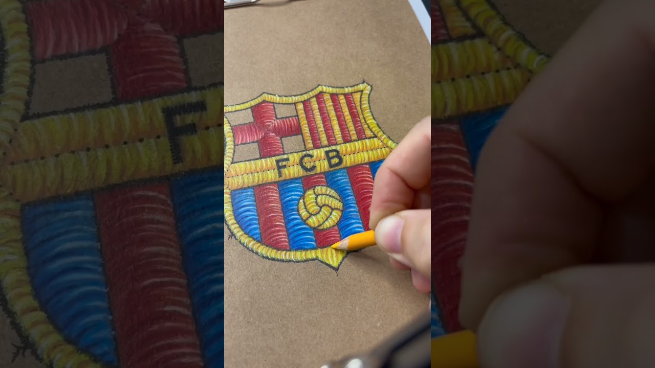 ๐ Our crest ๐จ IG: @colorfyjr #shorts #fcbarcelona