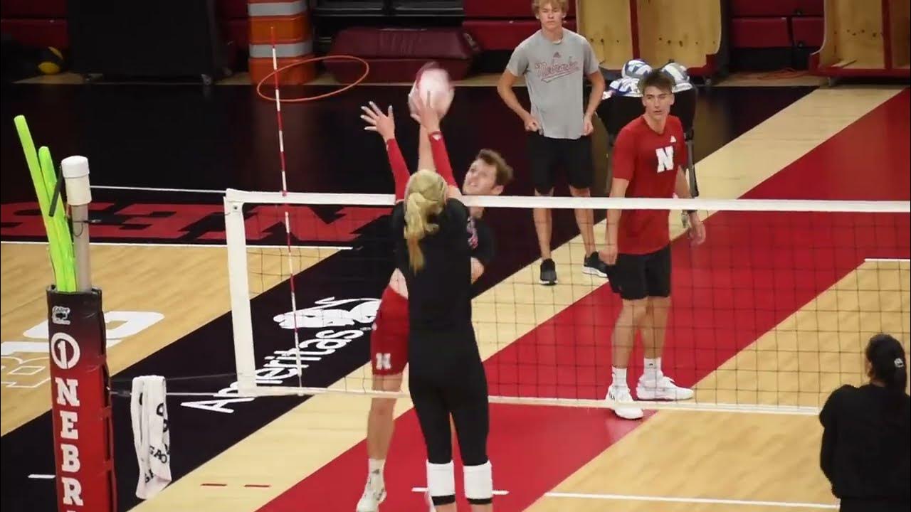 Nebraska Volleyball Sights and Sounds from Practice Two YouTube