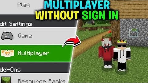 How to Play Multiplayer In Minecraft PE 1.21 Without Sign In 🔥