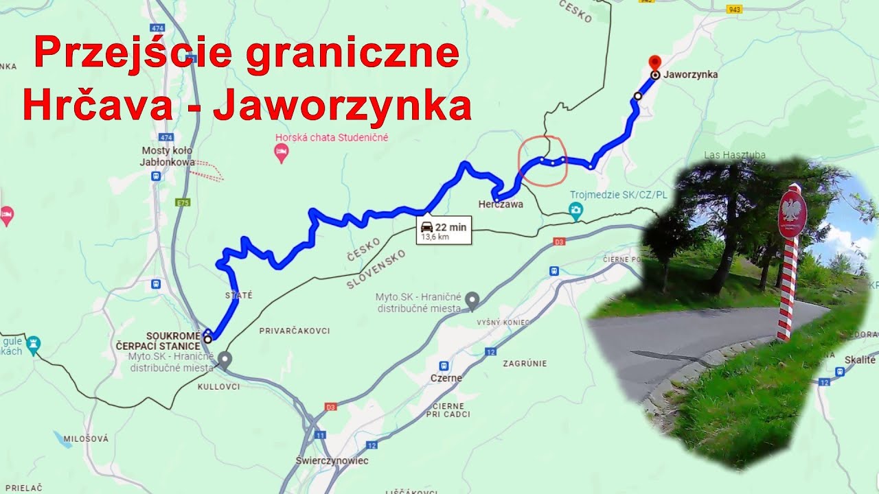 Przejście graniczne Hrčava - Jaworzynka