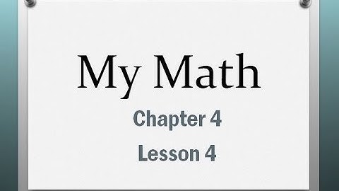 My Math Flip Chapter 4 Lesson 3