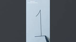 Easy drawing with numbers | simple drawing ideas for beginners #shorts #art