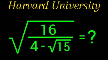 Harvard University Entrance Exam Trick | Math Olympiad | Square root