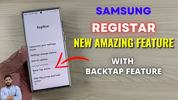 Samsung Galaxy Devices : RegiStar New Feature With Back Tap