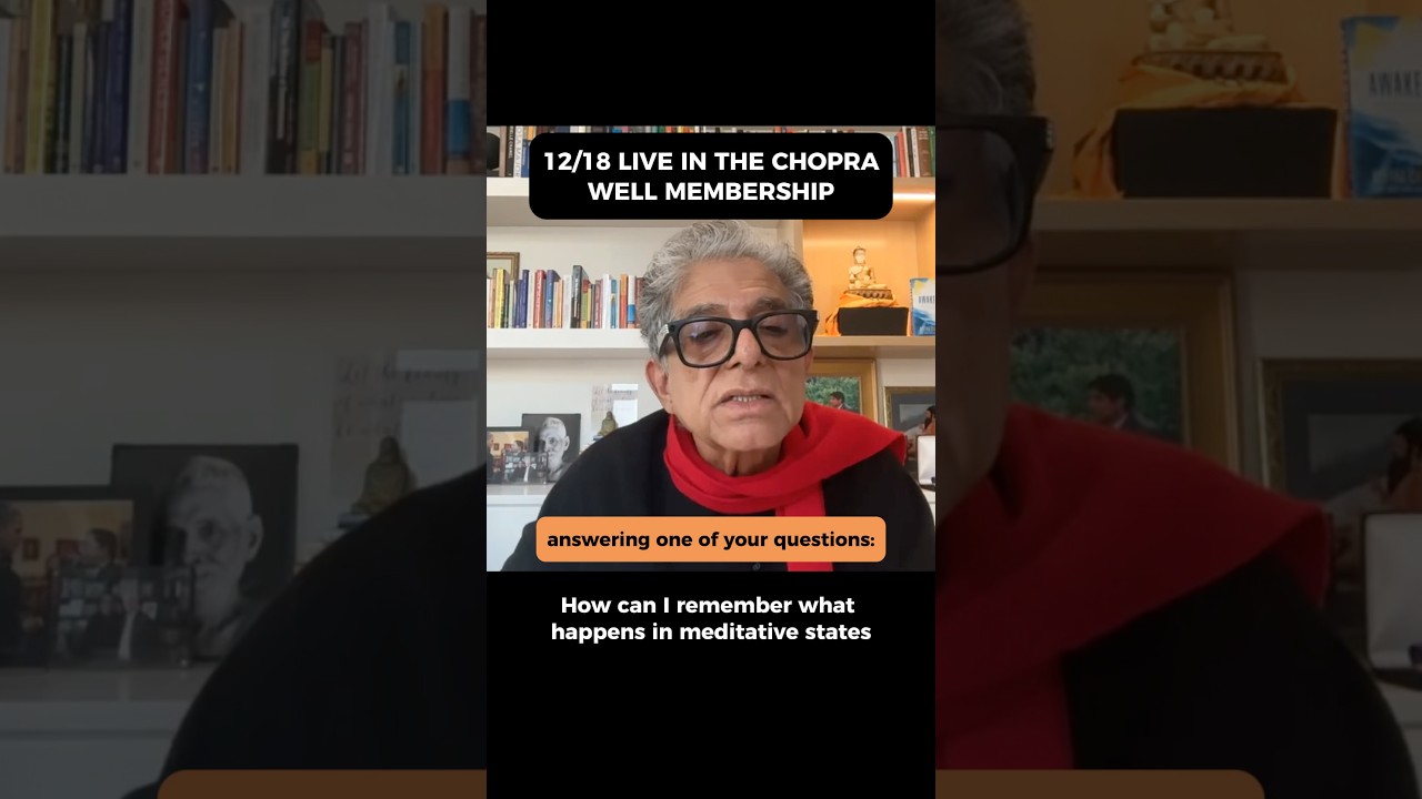 LIVE tomorrow Jan 28th at 12 am EST🚨Join us at the Chopra Well. Become a Member to get access.