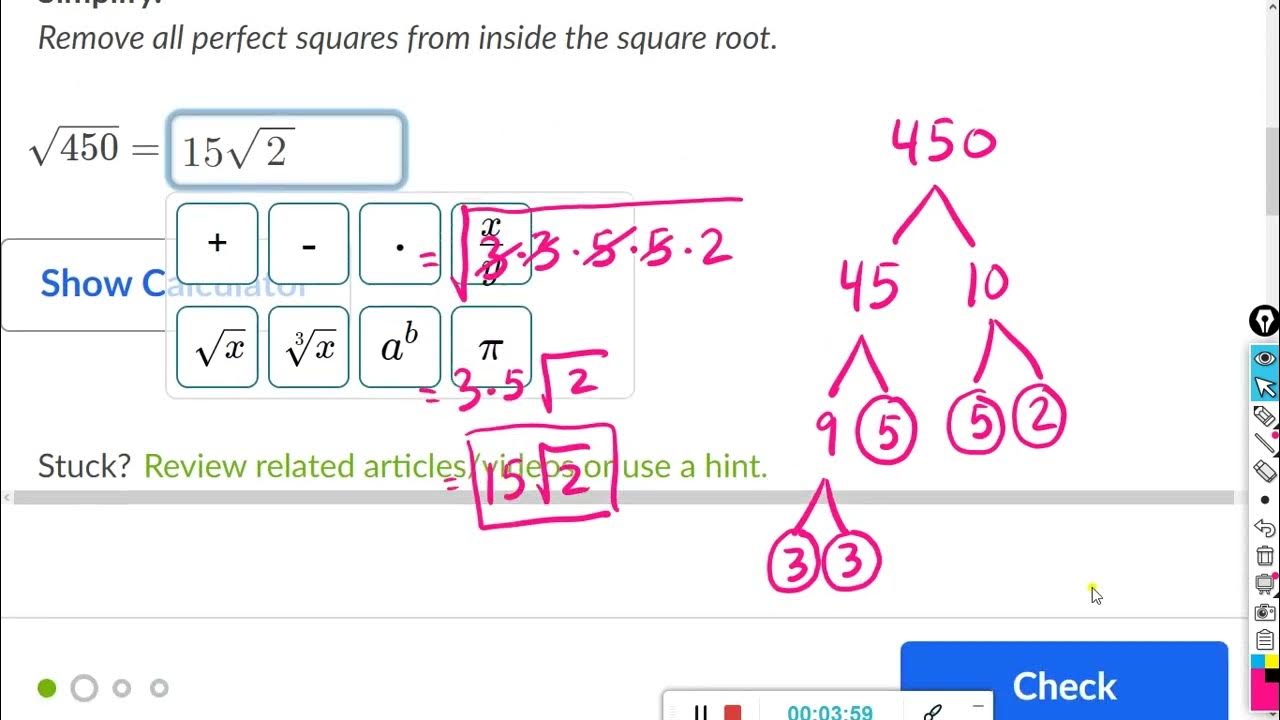 simplify-square-roots-khan-academy-youtube