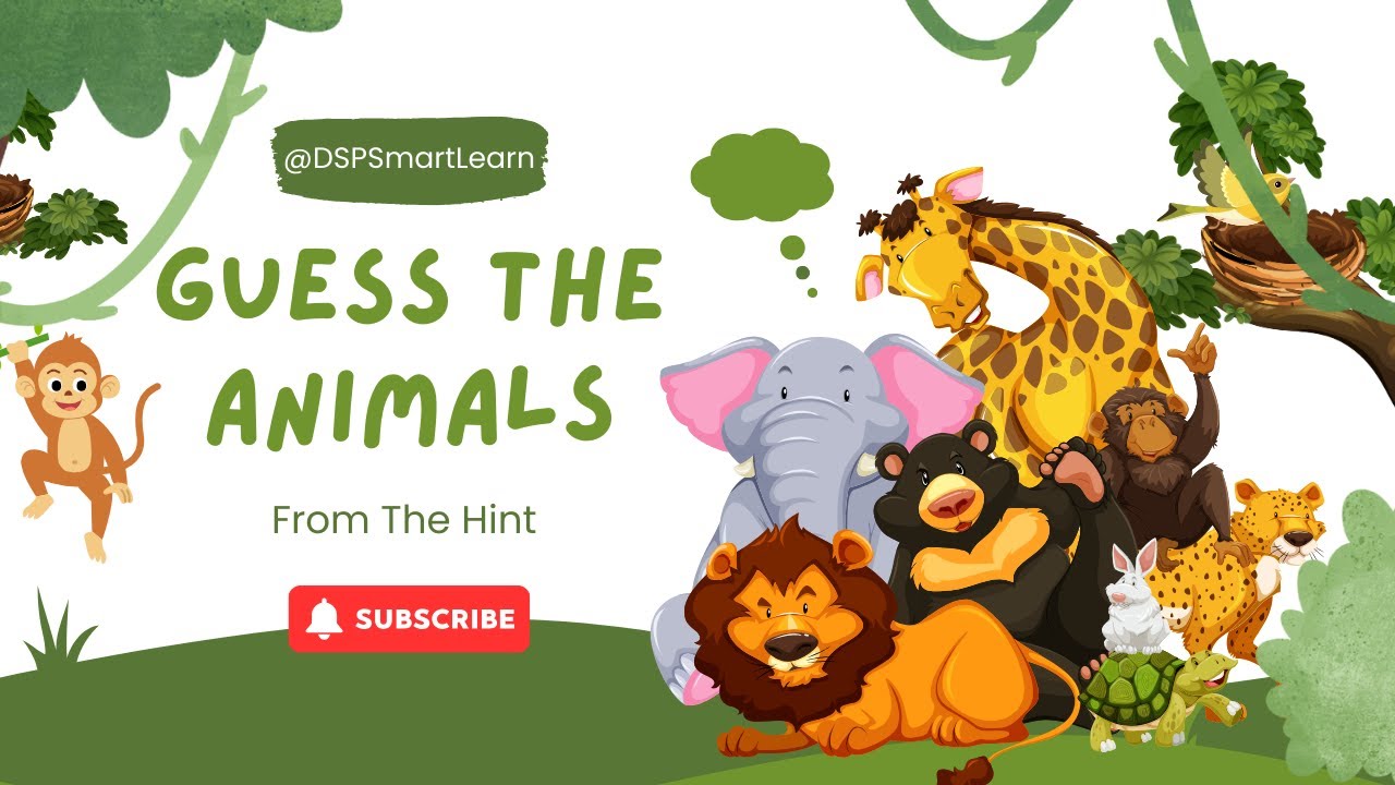 Fun Animal Quiz for Kids | Guess the Animal Game 🐒🦁🐧 | DSPSmartLearn ...