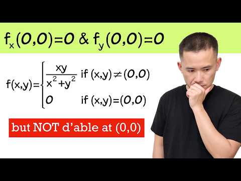 You can have partial derivatives BUT the function itself is NOT differentiable!