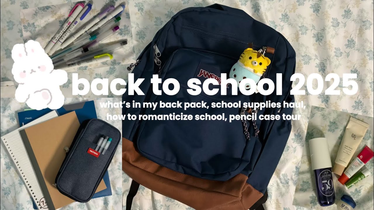 🌷preparing for back to school! what’s in my backpack, shopping haul, romanticizing school