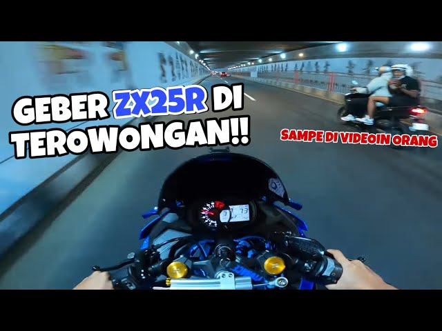 SAMPE DI VIDEOIN‼️ GEBER ZX25R DI TEROWONGAN JOGJAKARTA | Indonesia Motovlog (320) class=