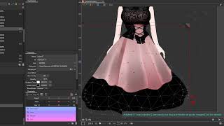Explanation : 3d-ish skirt physics for live2d
