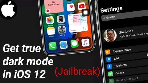 Tweak of the day. Get true dark mode in iOS 12.