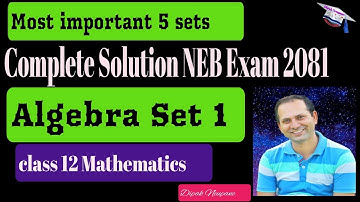 NEB Class 12 Math | Complete Solution of 2081 Question Paper | Important for 2082 #nepalistudent