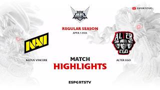 NAVI vs AE HIGHLIGHTS MPL ID S17 | Alter Ego vs Natus Vincere