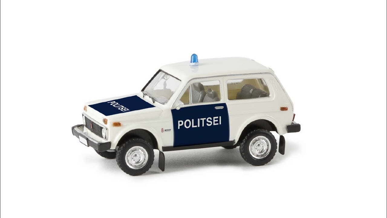 Масштабная модель НИВА 2121 полиция Эстонии