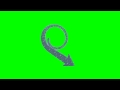 Water aqua arrow 3 in green screen