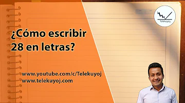 ¿Cómo se escribe 28 o veinte y ocho?