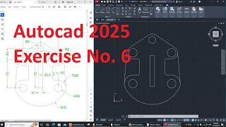 100 Autocad Exercises 2025 || Autocad Exercise No.6