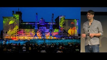 Video mapping for live open-air operas
