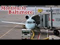 Full Flight: Air Canada Express CRJ-200 Montréal to Baltimore (YUL-BWI)