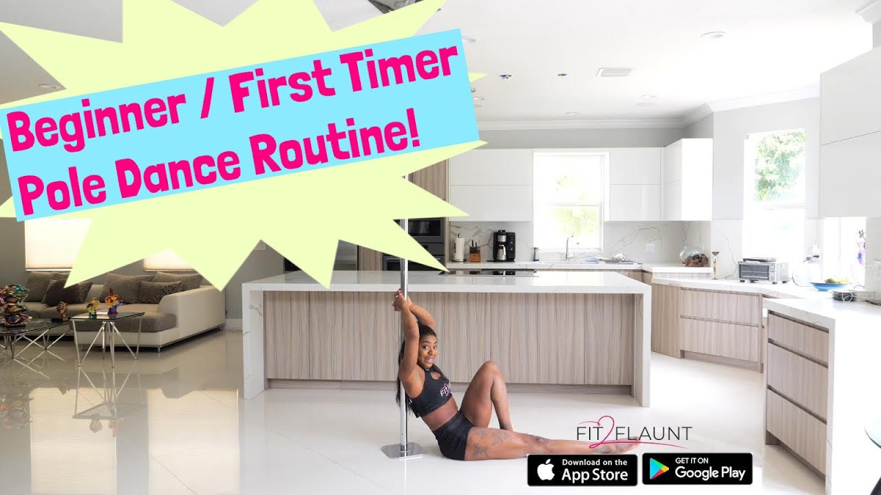 Beginner / First Timer Pole Dancing Routine- Learn how to pole dance