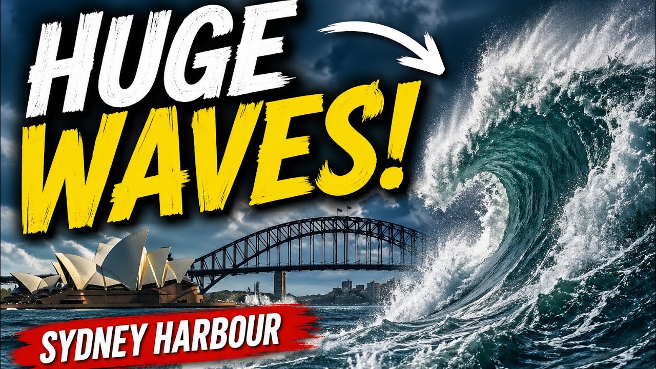 HUGE Waves hit Sydney Harbour Ferries - YouTube