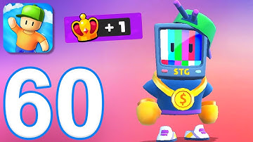 Stumble Guys - Gameplay Walkthrough Part 60 - 2 New Maps & Crown Win (iOS, Android)