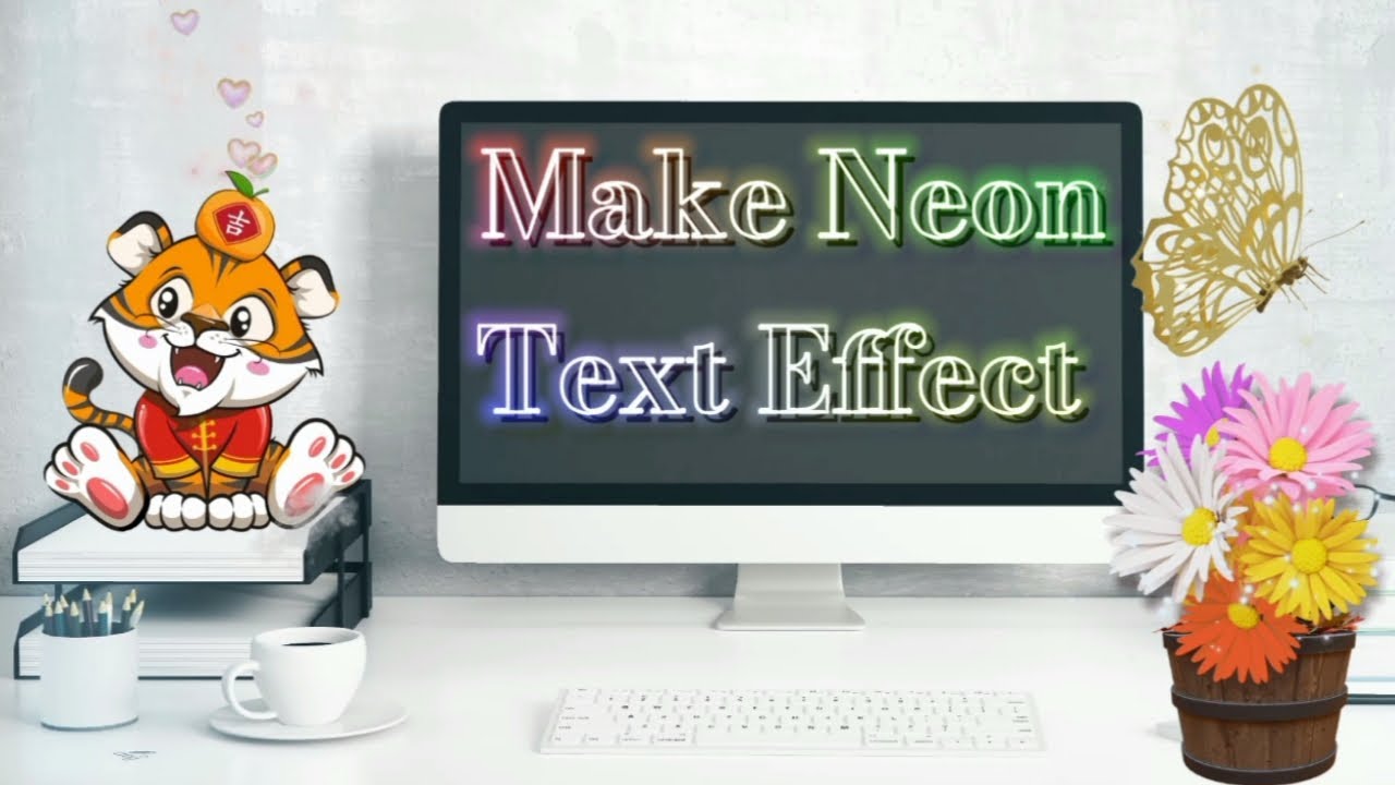 How to Make Neon Text Effect YouTube