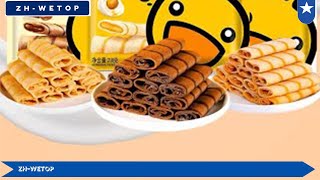 How to make flatting wafer stick roll with automatic wafer roll machinery Profile