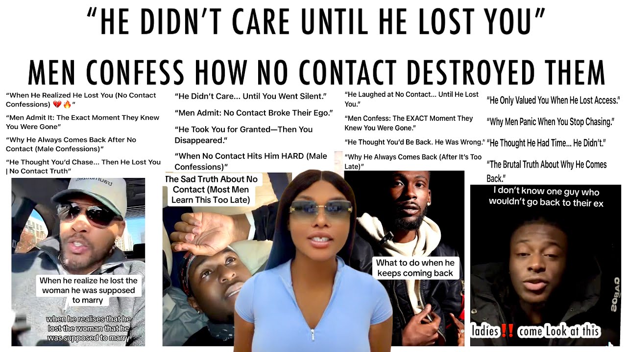 Когда отсутствие контакта сильно его задевает, и он понимает, что потерял тебя 😂, мужские признан...