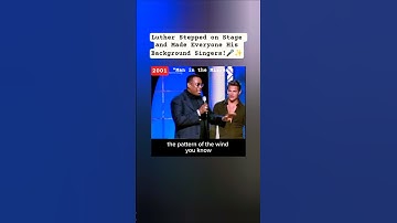 When LUTHER Vandross Made Usher & 98° His Background Singers | Man in the Mirror #live #shorts