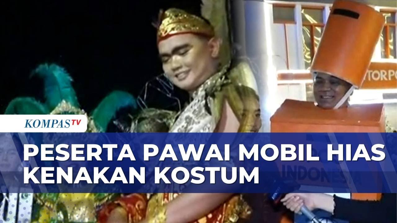HUT Kota Bandung, Peserta Kenakan Kostum Gemerlap saat Pawai | KOMPAS MALAM