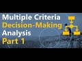 تحليل القرارات متعددة المعايير تحليل البيانات النجاحات السريعة 1