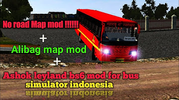 Ashok leyland Msrtc bs6 bus mod for bus simulator indonesia | Gsrtc bus bs 6 for bussid Alibag route