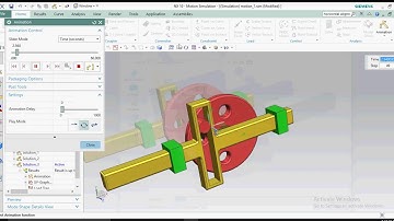 #nx Scotch Yoke Mechanism Animation | NX unigraphics | Motion Simulation | NX 10| Mechanism