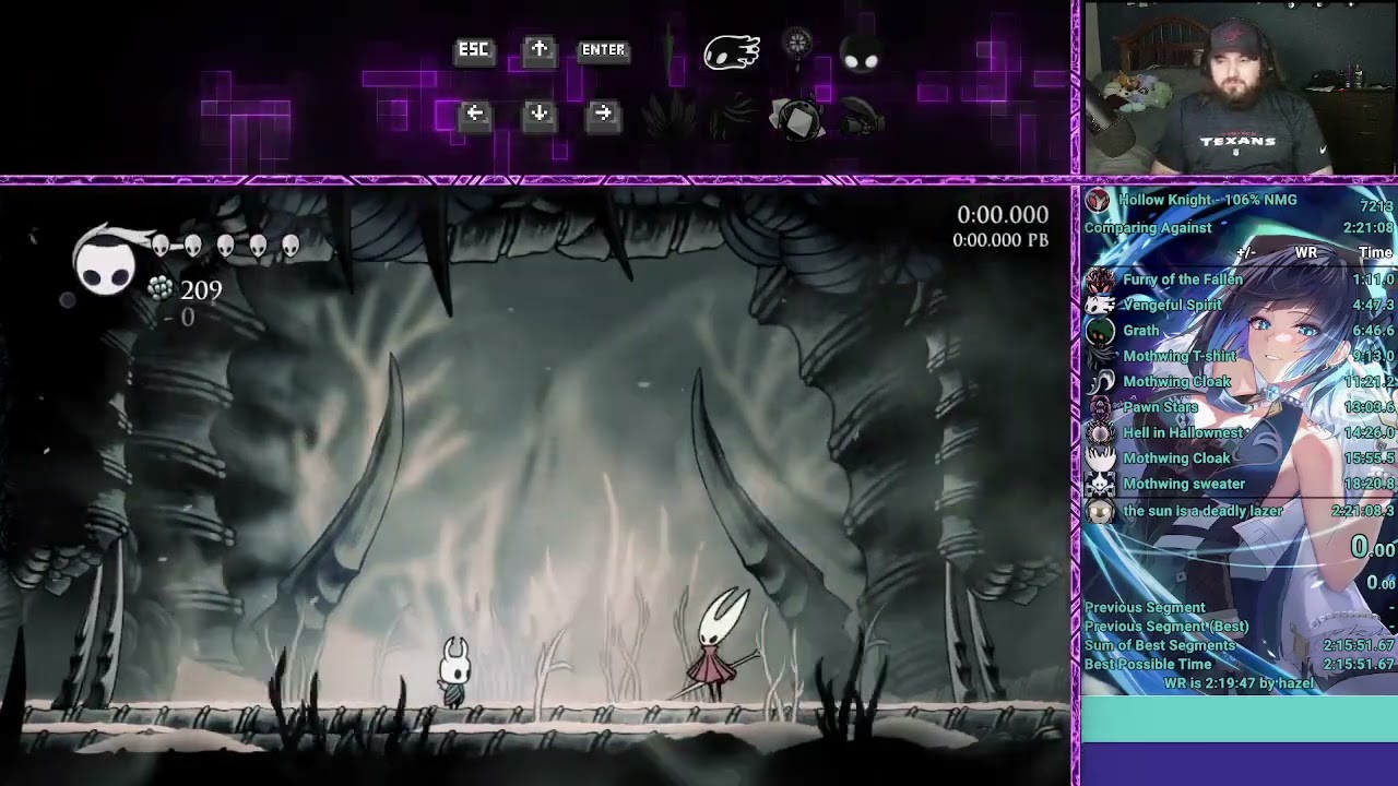 106% TE in 02:38:22 by vysuals - Hollow Knight - Speedrun