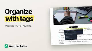 How to Organize Highlights and Bookmarks with Tags