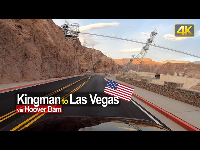USA Road Trip - Kingman AZ - Hoover Dam - Las Vegas NV in 4K