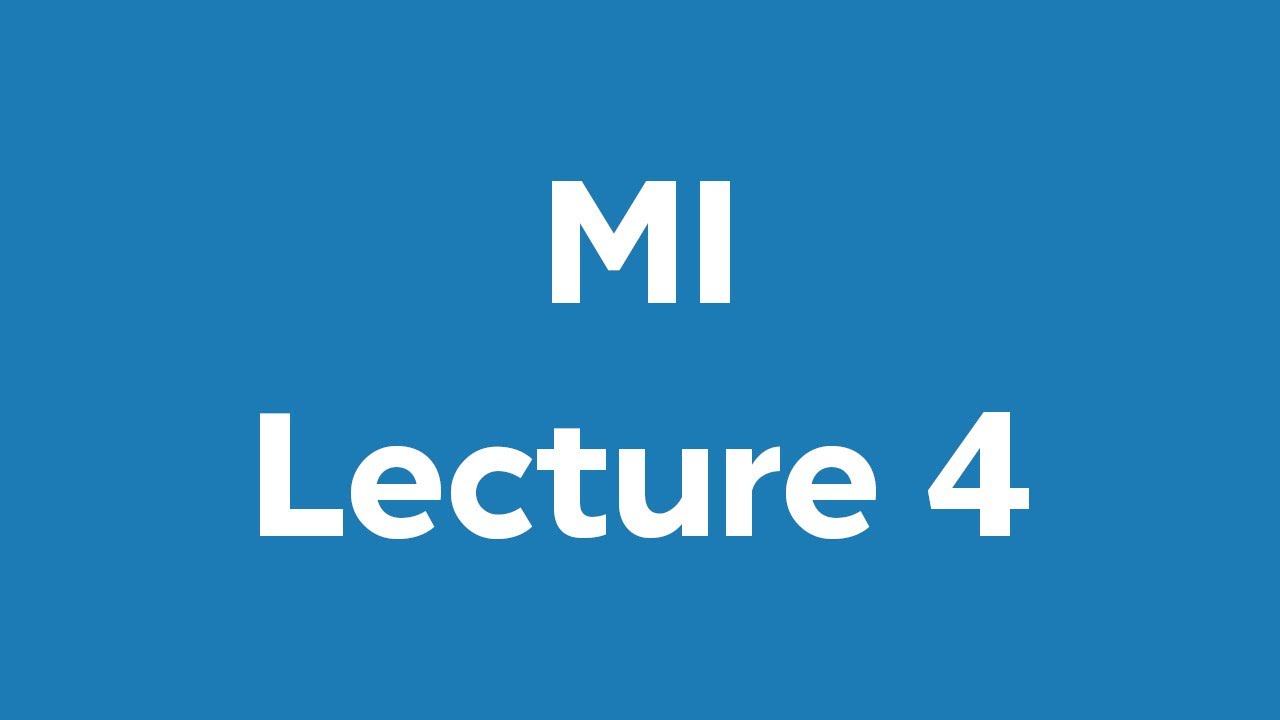 Lecture 4 - YouTube