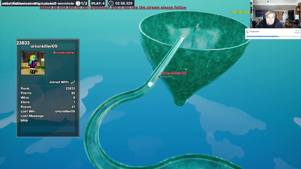 playing marbles on stream with viewers