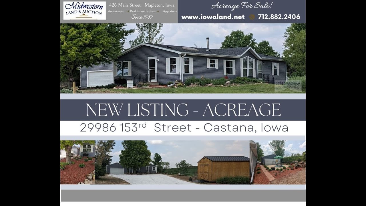 29986 153rd St, Castana, IA 51010 YouTube