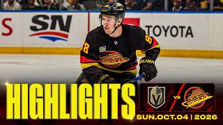 Game in 10 | Vancouver Canucks vs. Vegas Golden Knights (Oct 4 2026) screenshot 1