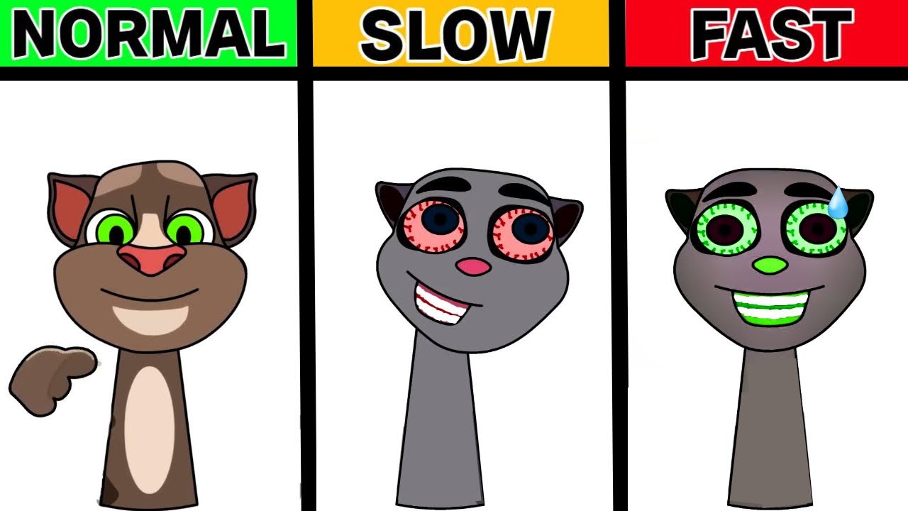 Incredibox : Sprunki OC Talking Tom  ( Talking  Juan )But Its  SLOW Vs FAST Version