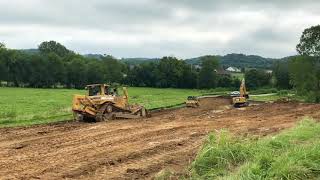 Building Roads In Tennessee Cat D8 And D6 With Trimble Gps At Tennessee Childrens Home