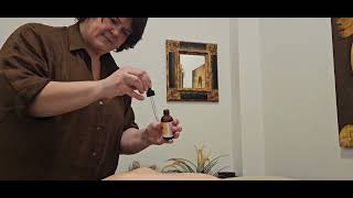 Massage demonstration with shoulder tension, back fatigue, and neck overstrain