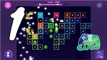 Neon Bricks Master Gameplay Walkthrough #1 (Android, IOS)